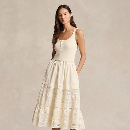 Robe sans manches bordée de dentelle - Polo Ralph Lauren - Modalova