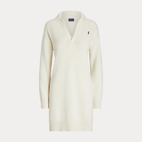 Robe polo manches longues coton et laine - Polo Ralph Lauren - Modalova