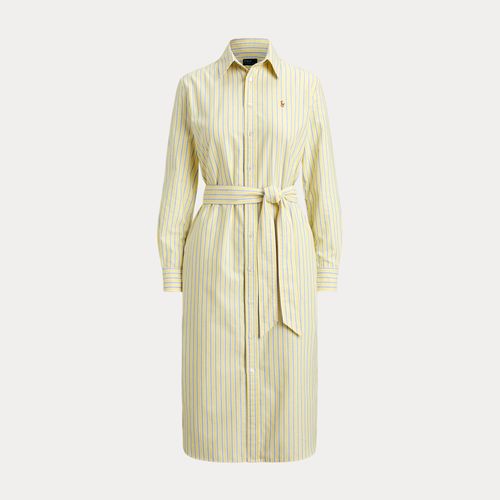 Robe-chemise rayée ceinturée en coton - Polo Ralph Lauren - Modalova