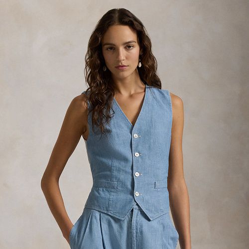 Gilet en chambray de coton - Polo Ralph Lauren - Modalova