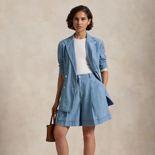 Short à pinces en chambray de coton - Polo Ralph Lauren - Modalova