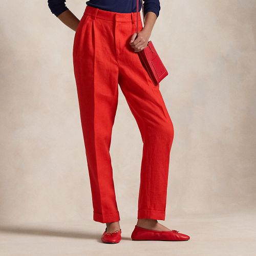 Pantalon fuselé en sergé de lin - Polo Ralph Lauren - Modalova