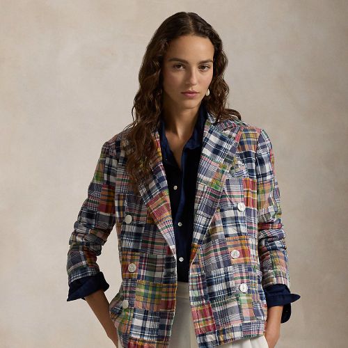 Blazer croisé écossais en coton - Polo Ralph Lauren - Modalova