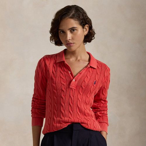 Polo torsadé à manches longues en coton - Polo Ralph Lauren - Modalova