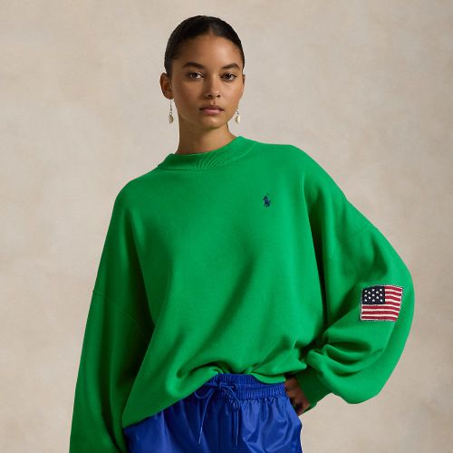 Pull col rond à logo Oversize Fit - Polo Ralph Lauren - Modalova