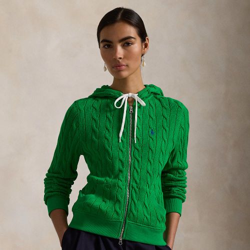 Sweat à capuche zippé torsadé en coton - Polo Ralph Lauren - Modalova