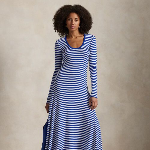 Robe rayée à encolure dégagée - Polo Ralph Lauren - Modalova