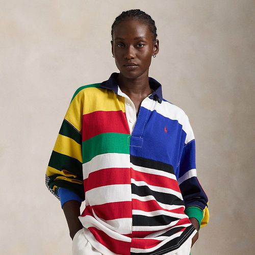 Chemise de rugby rayée patchwork jersey - Polo Ralph Lauren - Modalova