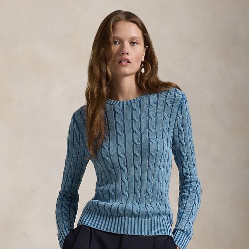 Pull torsadé renforts de coude en coton - Polo Ralph Lauren - Modalova