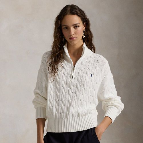 Pull demi-zippé en coton torsadé - Polo Ralph Lauren - Modalova