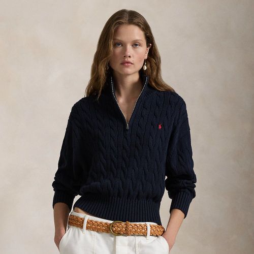 Pull demi-zippé en coton torsadé - Polo Ralph Lauren - Modalova