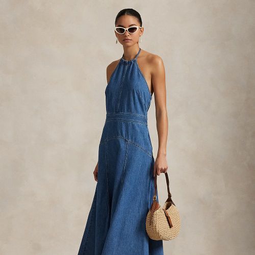 Robe dos nu en denim - Polo Ralph Lauren - Modalova