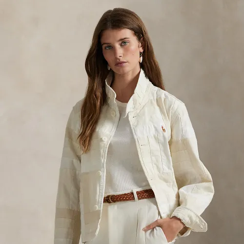 Veste patchwork à col cheminée - Polo Ralph Lauren - Modalova