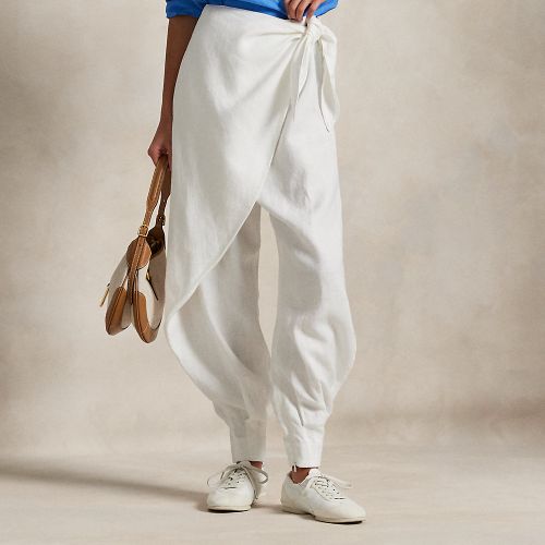 Pantalon large portefeuille fuselé lin - Polo Ralph Lauren - Modalova