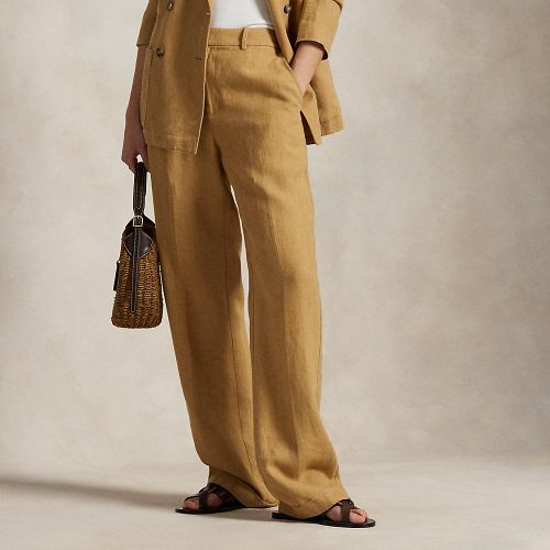 Pantalon droit décontracté en lin - Polo Ralph Lauren - Modalova