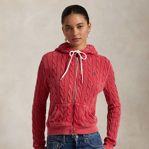 Sweat à capuche zippé torsadé en coton - Polo Ralph Lauren - Modalova