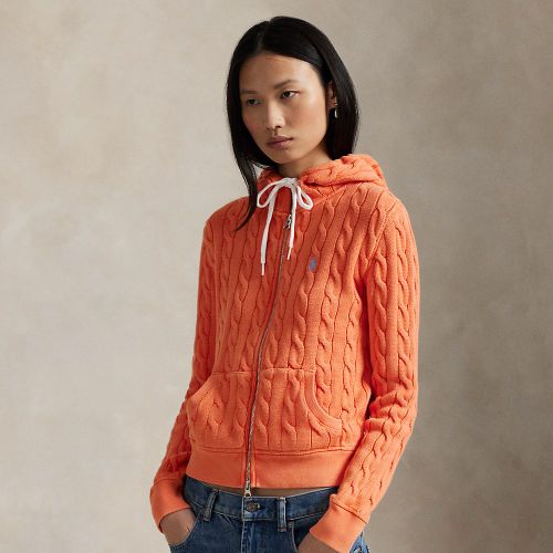 Sweat à capuche zippé torsadé en coton - Polo Ralph Lauren - Modalova