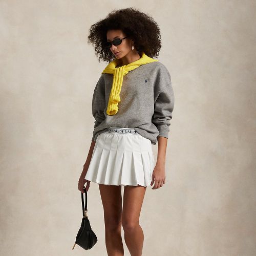 Jupe-short plissée en piqué - Polo Ralph Lauren - Modalova