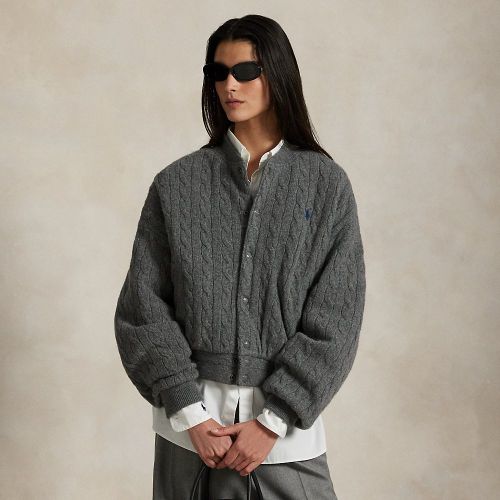 Bomber torsadé en laine et cachemire - Polo Ralph Lauren - Modalova