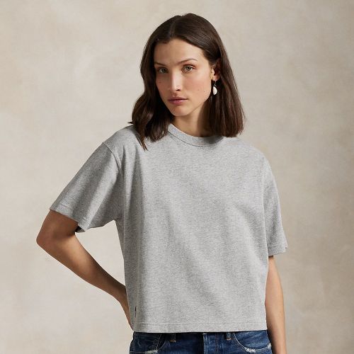 T-shirt Relaxed Crop Fit jersey de coton - Polo Ralph Lauren - Modalova