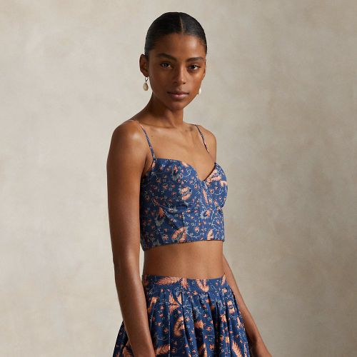 Haut bustier fleuri en coton - Polo Ralph Lauren - Modalova