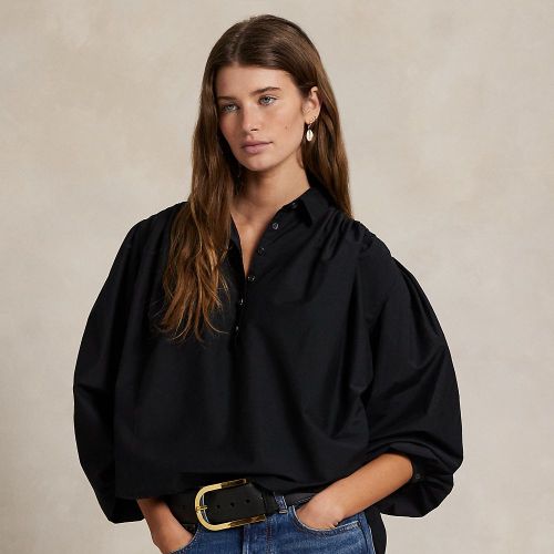 Blouse plissée en coton et soie - Polo Ralph Lauren - Modalova