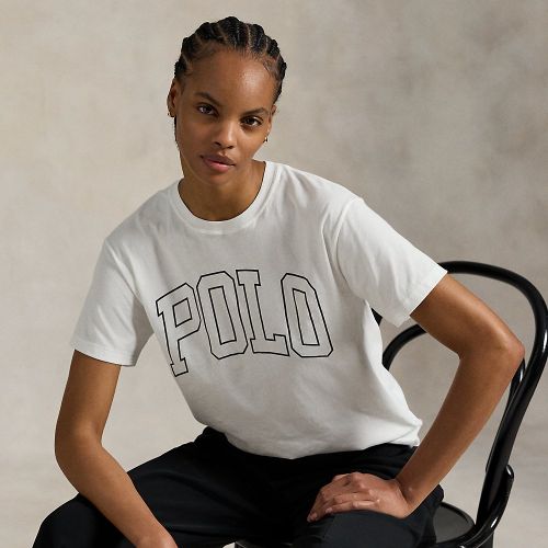 T-shirt col rond logo jersey de coton - Polo Ralph Lauren - Modalova