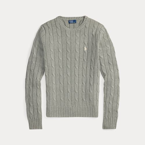 Pull torsadé à col rond en coton - Polo Ralph Lauren - Modalova