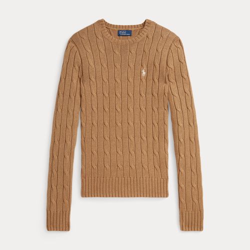 Pull torsadé à col rond en coton - Polo Ralph Lauren - Modalova