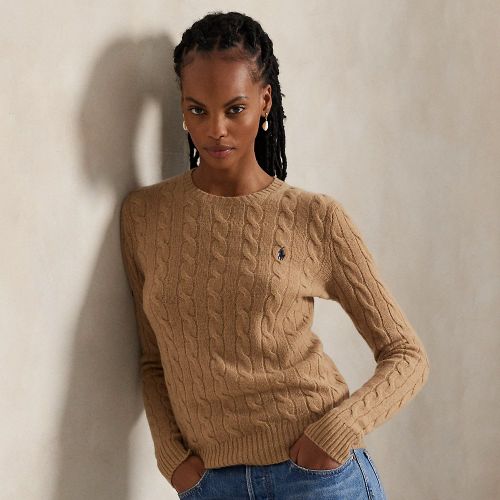 Pull à col rond cachemire et laine - Polo Ralph Lauren - Modalova