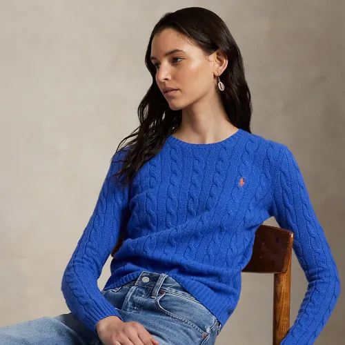 Pull à col rond cachemire et laine - Polo Ralph Lauren - Modalova