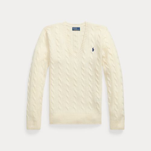 Pull col en V torsadé laine-cachemire - Polo Ralph Lauren - Modalova