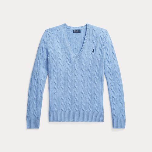 Pull col en V torsadé laine-cachemire - Polo Ralph Lauren - Modalova