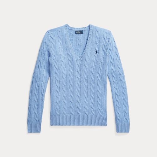 Pull col en V torsadé laine-cachemire - Polo Ralph Lauren - Modalova