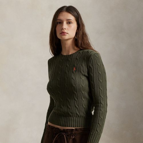 Pull torsadé à col rond en coton - Polo Ralph Lauren - Modalova