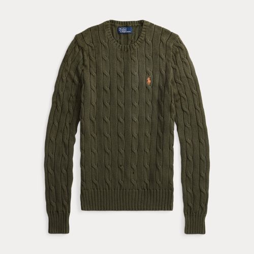 Pull torsadé à col rond en coton - Polo Ralph Lauren - Modalova