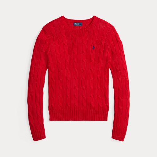 Pull torsadé à col rond en coton - Polo Ralph Lauren - Modalova