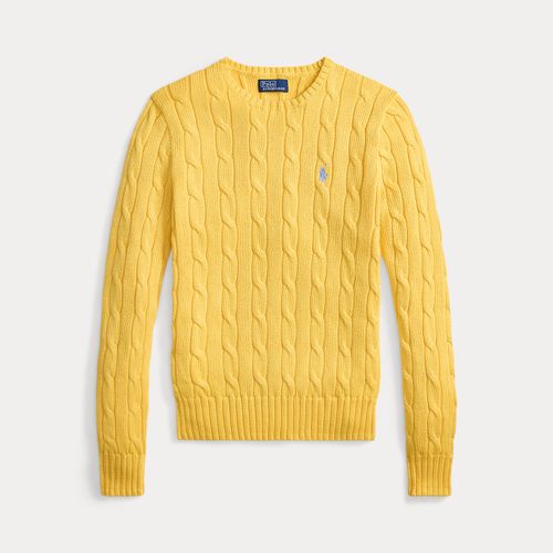 Pull torsadé à col rond en coton - Polo Ralph Lauren - Modalova