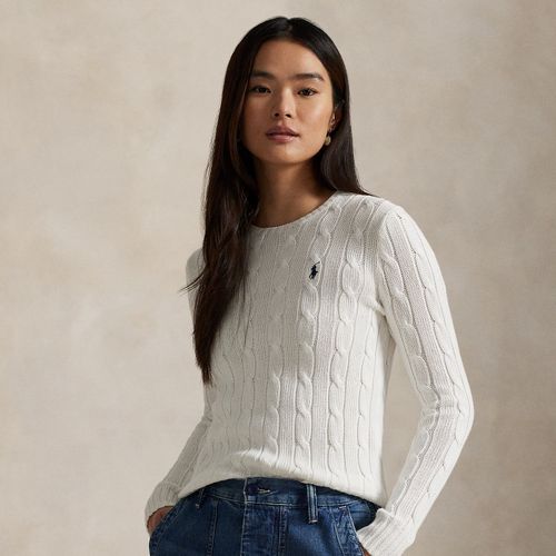 Pull torsadé à col rond en coton - Polo Ralph Lauren - Modalova
