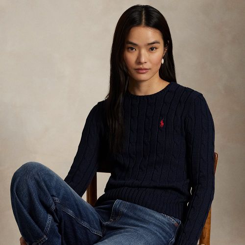 Pull torsadé à col rond en coton - Polo Ralph Lauren - Modalova