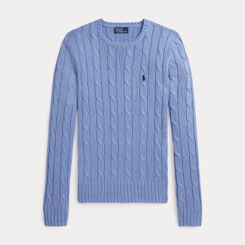 Pull torsadé à col rond en coton - Polo Ralph Lauren - Modalova