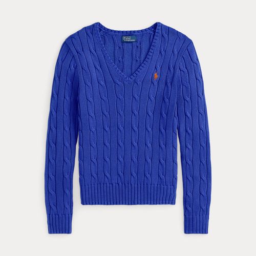 Pull col en V torsadé en coton - Polo Ralph Lauren - Modalova