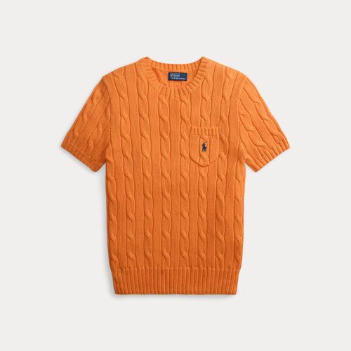 Pull torsadé à manches courtes en coton - Polo Ralph Lauren - Modalova