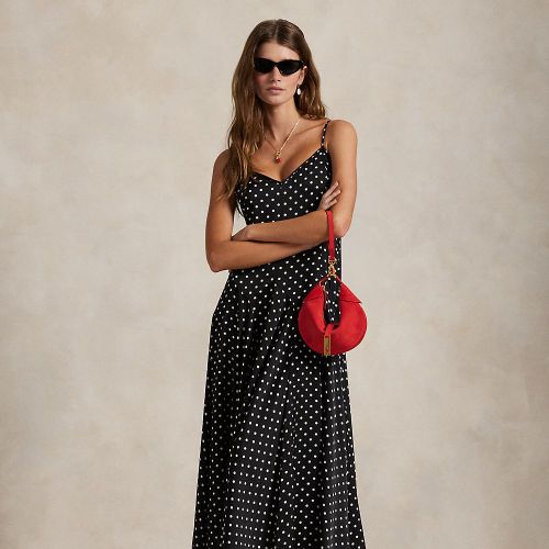 Robe en satin à pois - Polo Ralph Lauren - Modalova