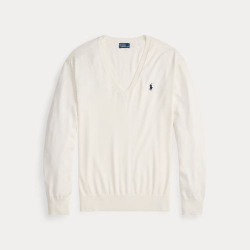 Pull col en V en coton - Polo Ralph Lauren - Modalova