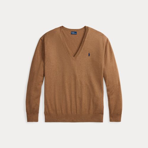 Pull col en V en coton - Polo Ralph Lauren - Modalova