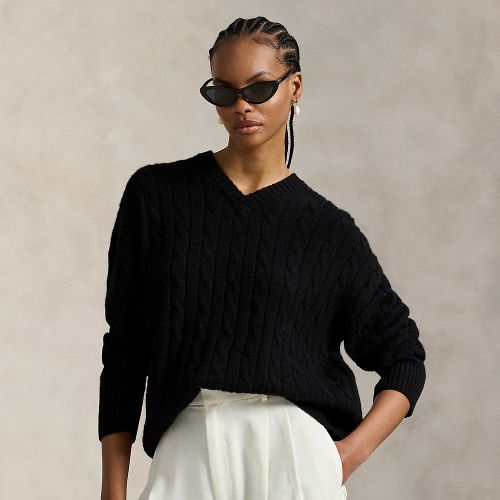 Pull col en V torsadé en cachemire - Polo Ralph Lauren - Modalova