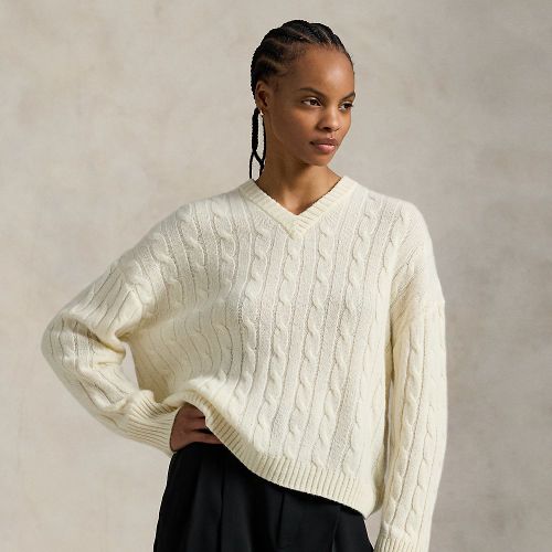 Pull col en V torsadé en cachemire - Polo Ralph Lauren - Modalova