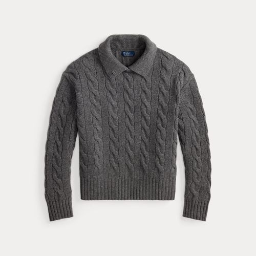 Pull polo torsadé laine-cachemire - Polo Ralph Lauren - Modalova