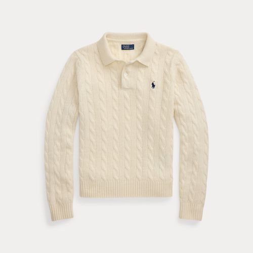 Pull polo torsadé laine-cachemire - Polo Ralph Lauren - Modalova